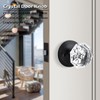 Gobrico 2 Pack Crystal Door Knobs Diamond Glass Hall/Closet Passage