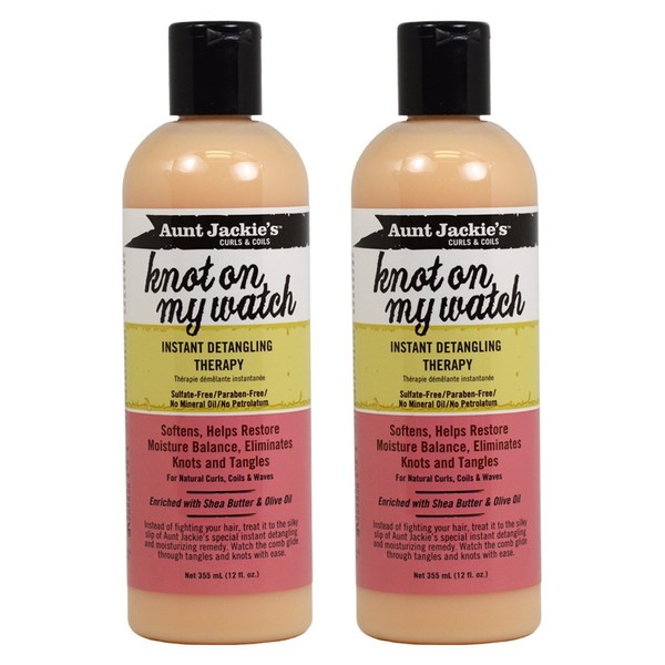 Aunt Jackies Knot On My Watch Detangling Therapy 12 Ounce (354ml) (2 Pack)