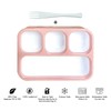 IHANA Bento Lunch Box Food Snack Container with 4 Leakproof
