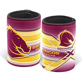 Brisbane Broncos NRL Rugby Logo Can Cooler