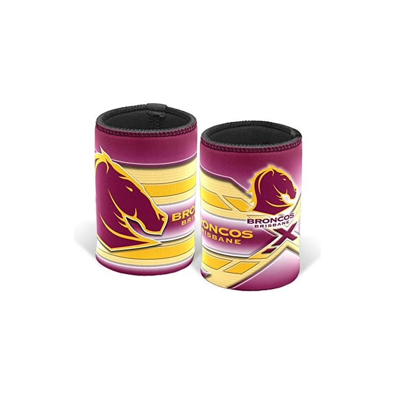 Brisbane Broncos NRL Rugby Logo Can Cooler