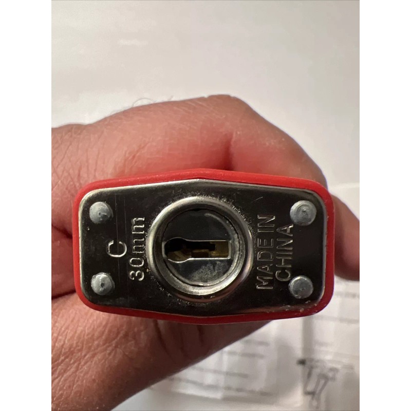 Unbranded Firearm Lock Red 30mm Gun Cable Lock