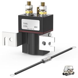 Panglong Club Car Solenoid with Resistor Assembly, 48v 4 Terminal Albright Solenoid Coil Kit, Fits 1995-Up Club Car DS and 2004-2008 Precedent Golf Carts, OEM# 101908701 102774701 5722
