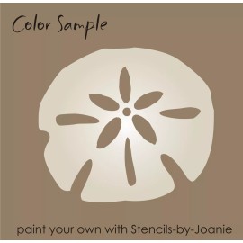 Designs by Joanie Seashell Stencil 3" Sand Dollar Beach Shape Nautical Cookie Mermaid Money Art