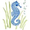 Seahorse Stencil - 19 x 21.5cm (L) - Reusable Sea