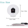 Abucaky Red Wine with Ripe Grapes Wall Clock Battery Operated