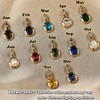 UniCrena Birthstone Necklace for Women - August Dainty Charms Pendant
