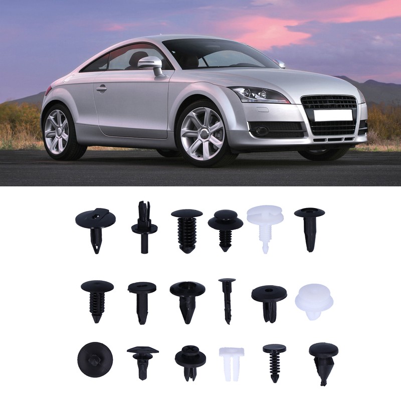 415pcs Car Retainer Clips Auto Plastic Fasteners 18 Kinds Push
