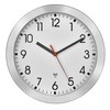 TFA Dostmann Analogue Radio-Controlled Wall Clock, 60.3546.02 with Metal Frame,