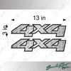 4X4 Decals 4x4 Stickers/Diamond Plate Effect