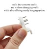 Odinest 0.7cm Length Hardwall Hanger Non-Mark Instantly Hanging Strong Adhesive