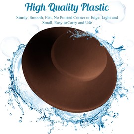 Cionyce 20 Pcs Self-Stick Kitchen Cabinet Knobs Adhesive Drawer Pulls Helper Stick Knobs for Cabinet, Dresser, Wardrobe (Coffee Color)