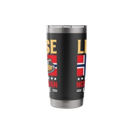 Traditional Norwegian Lefse Bread Funny Norway Flag Stainless Steel Insulated Tumbler