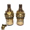 Replacement Pair of Tap Cartridges Ceramic Valves 20 Teeth x