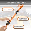 Jack Boss 2200 LB Break Strength Ratchet Straps Heavy Duty