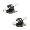 2-Pack KSD201 110-0°C Thermostat Thermal Fuse Switch, Normally Closed Temperature