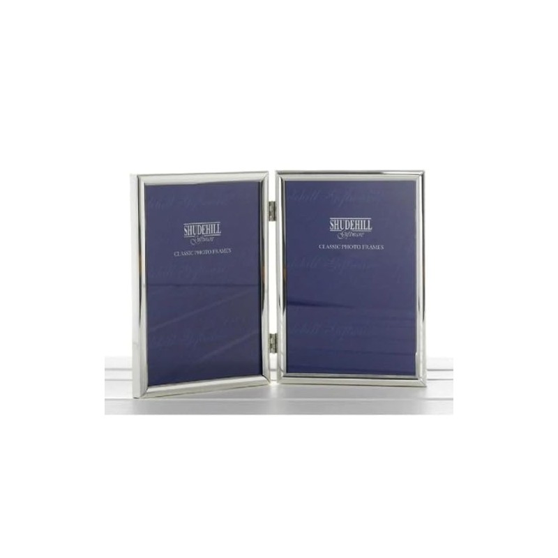 Joe Davis Silver Double Portrait Photo Picture Frame. Ideal for
