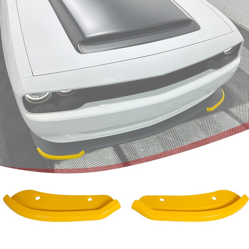 WildWell Front Bumper Lip Splitter for 2015-2024 Dodge Challenger SRT