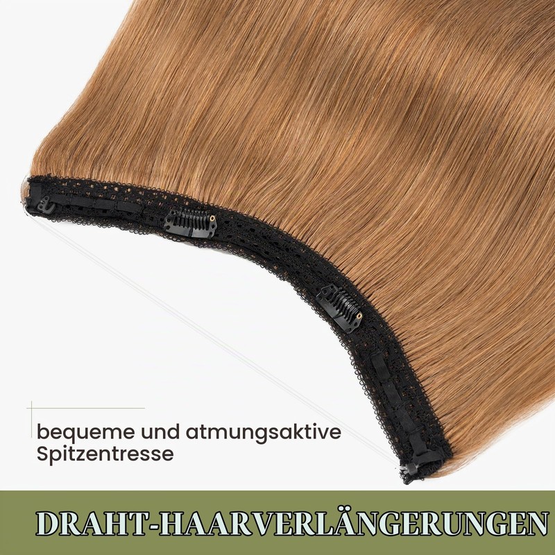 MY-LADY Secret Wire Extensions with Adjustable Fish Line Light Brown