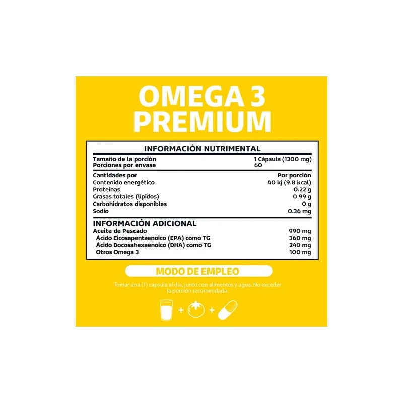 2 X Omega 3 Premium 1000mg - Aceite De Pescado