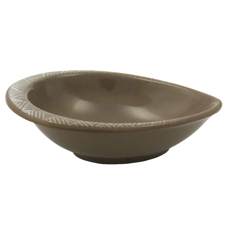 Santoku 20013-2 Banko Ware Ginpu Hanamishima Astragalus Large Saucer Set