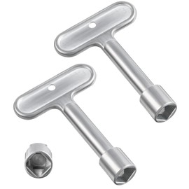 2 Pack 3/8''Hydrant Key, Upgrade Water Key for P1300-PART-13-KEY, Hydrant Key for Closing Tool for Wall Fire Hydrant Faucet Valves and Outdoor Hose Valves