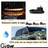 GSOWO LED Side Mirrors Sequential Dynamic Turn Signal Lights Indicator