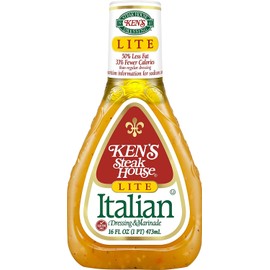Ken's Steak House Lite Italian Dressing & Marinade, 16 Fl Oz (Pack of 4)