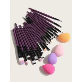 SBeauty Set De 20 Brochas Con 4 Esponjas De Maquillaje