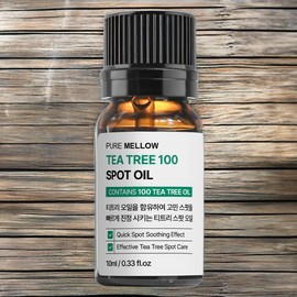 Pure Mellow Facial Oil Body Oil Tea Tree 100 Spot Oil 2 Pieces 10ml / 퓨어멜로우 페이셜오일 바디오일 티트리 100 스팟 오일 2개 10ml