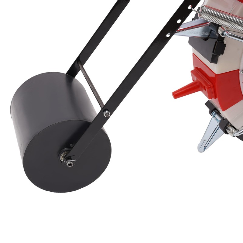 CRYBY Hand-Push Seeder, Walk-Behind Row Corn Planter Seeder Manual Roller