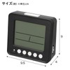 Nitori Radio Digital Table Clock 003SL Black NITORI 8172792