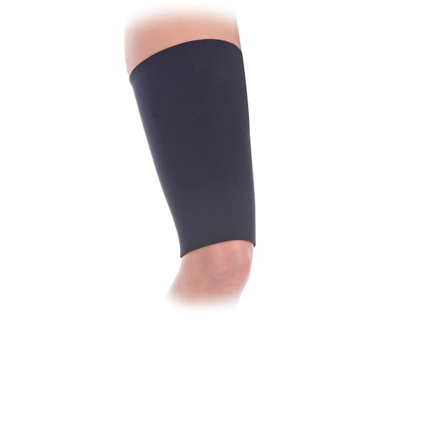 FitPro Compression Thigh Support Sleeve, Large,  Brand, Black