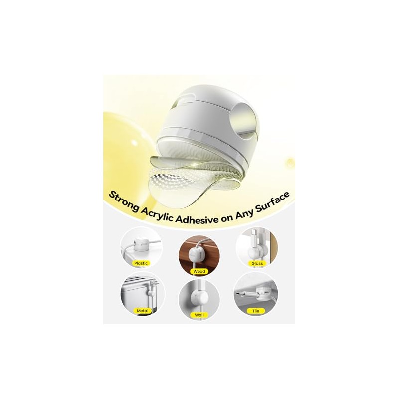 8-Pack JOYROOM Magnetic Cable Clips Organizer with 360° Rotation