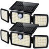 Solar Lights Outdoor Waterproof, Motion Sensor Flood Outside Lights with