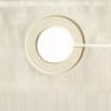 Manchester Mills Protect360° Shower Curtain Beige Boxed Stripe Microban HOOKLESS