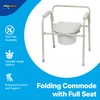 ProBasics 3-in-1 Folding Commode Chair with Full Seat, 350 lb