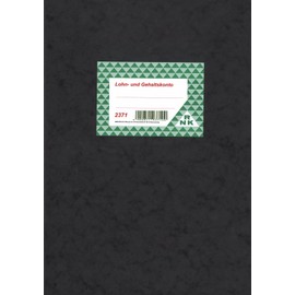 RNK 2371 Combined Kind of Payroll Account Book, 40 Pages, DIN A4