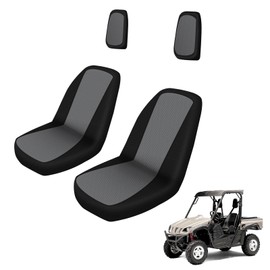 Kistrba UTV Seat Covers Compatible with Yamaha Rhino 700 660 450 2004-2021, 600D Oxford Fabric Water-Resistant Seat Covers, 2pcs
