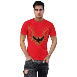 Wicked Metal Shirt - Trans Am Firebird Logo - Red (Medium)