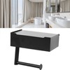 Toilet Tissue Holder Box Stainless Steel Black Wall Mounted Toilet