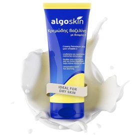 Algoskin Vaseline Cream for Very Dry Skin with Vitamin E - Ideal Moisturising Cream for Cracked Hands, Elbows and Knees - 170 g
