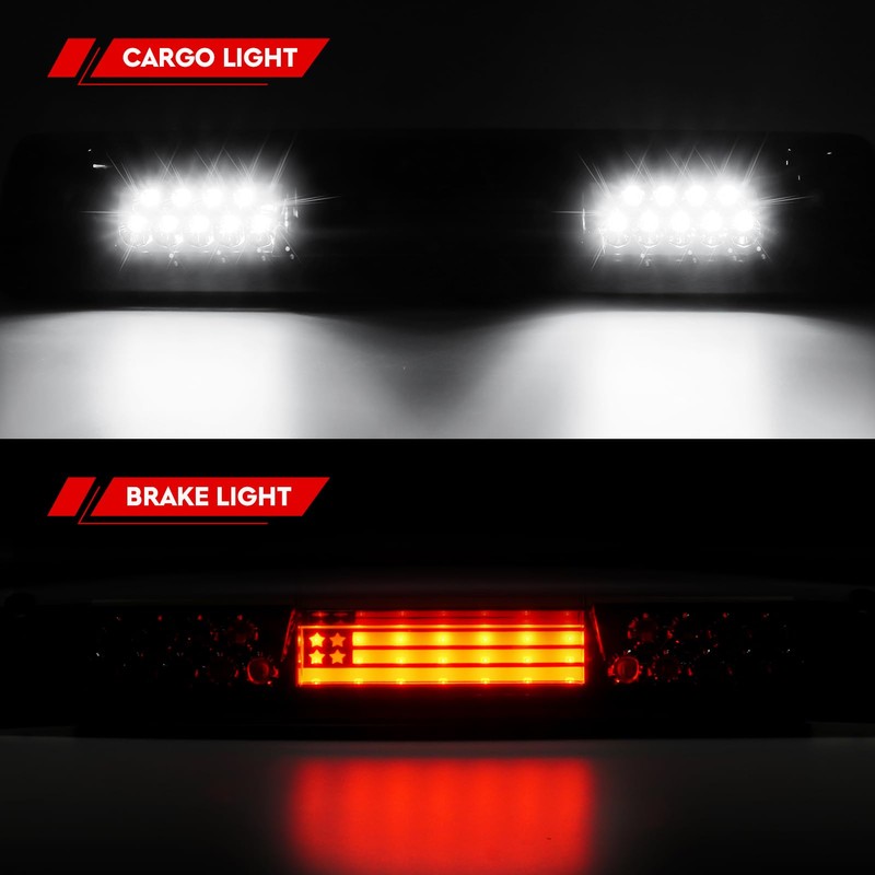 Tresound Led 3rd Brake Cargo Light for 2002-2008 Dodge Ram
