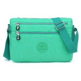 GFM® Womens Nylon Waterproof Cross Body Shoulder Bag (EXC)(S1-1216-HLTL)
