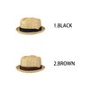 Basiquench Pork Pie, Moisture-Resistant Straw Roll Hat, Hat, Straw Straw,