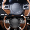 JUIVEEL ABS Car Steering Wheel Frame Cover Steering Wheel Button