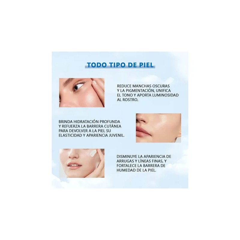 Kit Facial Weud Antiarrugas Hidratante Reparar Crema Sérum