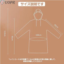 UOPR Raincoat, Disposable 5 Pieces, Rain Poncho, Transparent, Lightweight, Compact, Easy to Put in Your Wallet, Rain Cover, Portable, Disaster Preparedness Goods, For Travel, Outdoors, Climbing,