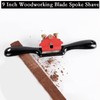 9" Plane Spokeshave, Adjustable Manual Planer Woodworking Edge Hand Trimming
