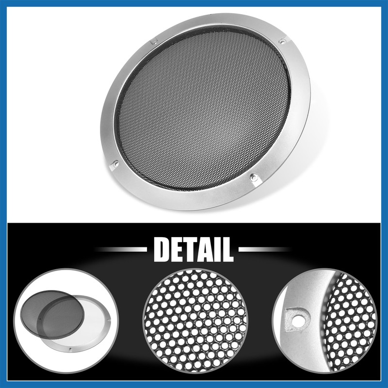 A ABSOPRO 8" Speaker Grille Cover Mesh Trim Round Subwoofer